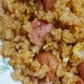 ＊吹兎＊'s cooksnap of when they made 約5分？！卵とウインナーのソースご飯！.