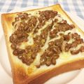 ♡tmk☆'s cooksnap of when they made 簡単！朝食にピッタリ納豆パン.