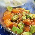 サーゴット's cooksnap of when they made 絶品！サーモンとアボカドのユッケ風.
