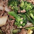 そらはる☆'s cooksnap of when they made ブロッコリーおかず☆中華風挽肉炒め.