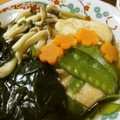 低カロ探検隊's cooksnap of when they made ダイエット！旬わかめと焼き麩の煮物.