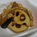 地鶏の町の子's cooksnap of when they made なすとレンコンのピリ辛肉味噌炒め.
