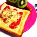 ママんま's cooksnap of when they made ズボラさんの休日のモーニングトースト.