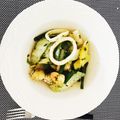 Mayurocafe's cooksnap of when they made じゃがいもとシーフードのジェノベーゼ風.