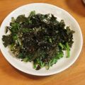 i_yokan's cooksnap of when they made 春菊とのりのおひたし.