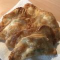 Yokchina's cooksnap of when they made カリっと揚げエビワンタン.