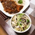 si_＊'s cooksnap of when they made *常備菜*きくらげ＆豆苗＆春雨サラダ♡.
