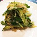 ぴーたこ's cooksnap of when they made 水菜ときゅうりのさっぱりごま和え.