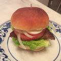 春と夏のママ's cooksnap of when they made ハンバーガーバンズ♡ランチをカフェ風に♡.