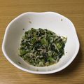 駄メンズ料理長's cooksnap of when they made 大根の葉とちりめんじゃこ炒め.