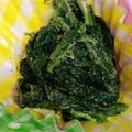 え・りーぜ's cooksnap of when they made 冷凍ほうれん草で簡単ごま和え.