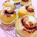 YUH♡ママ's cooksnap of when they made HBで簡単♪チョコジャムでマーブル食パン.