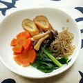 ﾁｲﾁｬﾝﾏﾏ's cooksnap of when they made ニラと牛蒡天の煮物♪.