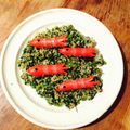 kaokaofood's cooksnap of when they made パチンコ★ＣＲ海物語「魚群」キャラ弁.