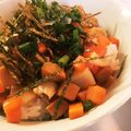milkyk's cooksnap of when they made 高野豆腐とレンコンの甘辛そぼろ丼.