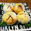 イシポン's cooksnap of when they made 手捏ねでお手軽タラモチーズ惣菜パン.