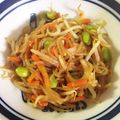 やいちのりんご's cooksnap of when they made 白滝と枝豆のコチュジャン焼き肉のたれ炒め.