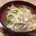 hayamoto's cooksnap of when they made アサリと豆もやしのスープ.