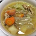 10mi12's cooksnap of when they made 【汁物】素材の旨味たっぷり豚バラのポトフ.