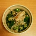 シナモシナモ's cooksnap of when they made あと１品！オクラのおかか和え！.