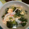 アルカママ's cooksnap of when they made チンゲンサイとかにかまの中華スープ.