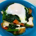 ごまちゃん1106's cooksnap of when they made ほうれん草と厚揚げの巣篭もり風.