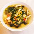 eripapa's cooksnap of when they made 山東菜と　きのこピーマン　鶏肉の　中華煮.