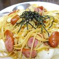 まりっぺぽん's cooksnap of when they made キャベツとソーセージのぴり辛パスタ.