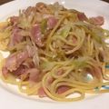 MotoiMaru's cooksnap of when they made 豚バラとネギの中華風パスタ.