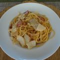 melmarilyn's cooksnap of when they made 白菜と大根のにんにくマヨパスタ.