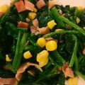 クックしょうピー's cooksnap of when they made ☆ベーコンとほうれん草のクレソル炒め☆.