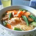 しろくま０１１５'s cooksnap of when they made 母の味♡とろ～り野菜たっぷりにゅうめん.