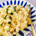 LimeLunch's cooksnap of when they made たらこと卵のパラパラチャーハンおかか風味.