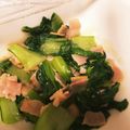 ナカマリカ's cooksnap of when they made ☆時短チンゲン菜とベーコンとしめじ丼☆.