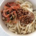 フランクフルトJr's cooksnap of when they made 納豆うどん.