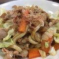 むちむちこっぺぱん's cooksnap of when they made お一人様ランチにも♪だしソース焼きうどん.