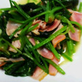 sorairoha's cooksnap of when they made ほうれん草とベーコンのバターいため.