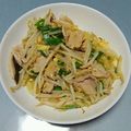 KADOy's cooksnap of when they made パパッと簡単♪中華風豚とモヤシの玉子炒め.