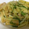 道化師毒猿's cooksnap of when they made 蓮根と水菜のガーリックスパイス炒め.