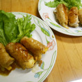 しのばぁたん's cooksnap of when they made 豚薄切り肉のさつまいもとチーズの肉巻き.