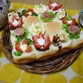 kasumiam2's cooksnap of when they made おうちカフェもクリスマスも鉢植えサンド！.