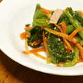モーリーママ's cooksnap of when they made 小松菜と人参の薬味ごま和え.