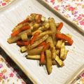 なつき☆ミ's cooksnap of when they made 簡単♪焼き肉のタレでじゃが人参キンピラ.