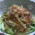 sakuni's cooksnap of when they made みょうがとキュウリのさっぱりサラダ.
