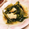 クック452XY5☆'s cooksnap of when they made 白だしだけで簡単☆小松菜と油揚げの煮浸し.