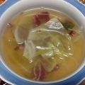 すろーぽーく's cooksnap of when they made 簡単節約絶品出し汁ビーフジャーキースープ.