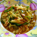 ☆にゃごみん☆'s cooksnap of when they made 白菜とピーマンのカレー炒め.