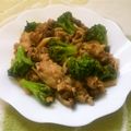 えれぼん's cooksnap of when they made 超簡単 ブロッコリーと豚コマ炒め.