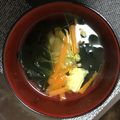 ぐりんぴーーす's cooksnap of when they made ゴマといしょっに♪　白菜のお吸い物.