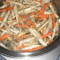 すずマロ's cooksnap of when they made ごぼうとじゃこのバター炒め.